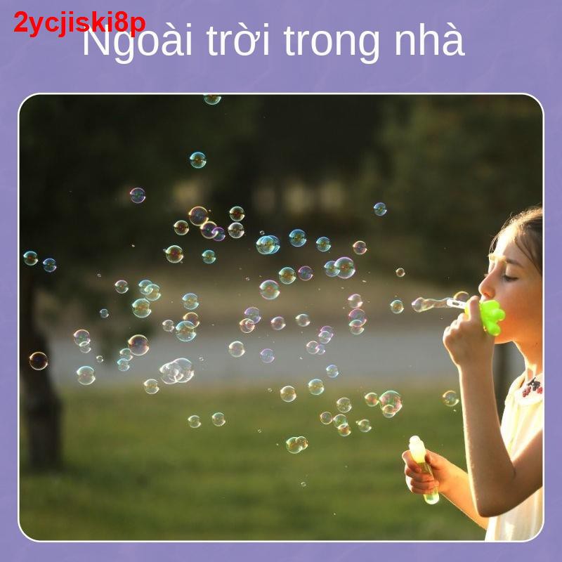 Trẻ em thổi bong bóng đũa phép mini nhỏ máy bổ sung nước đóng chai đồ chơi net cô gái nổi tiếng sẽ không làm vỡ k