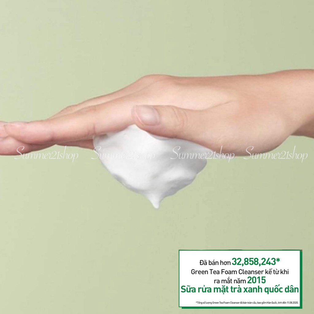 Sửa Rửa Mặt INNISFREE GREEN TEA HYDRATING AMINO ACID CLEANSING FOAM 150G