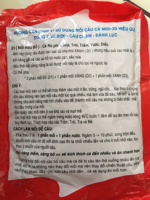 Mồi Câu D1