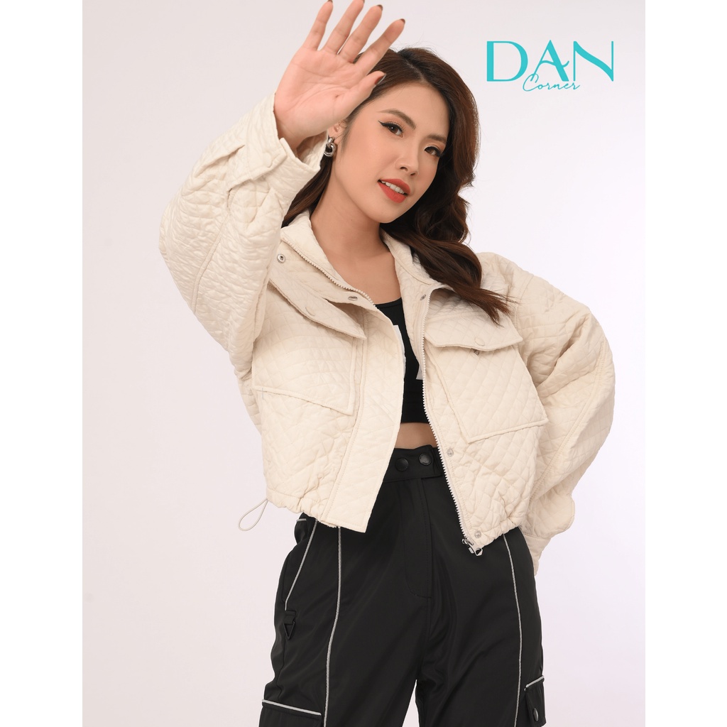 Áo khoác Bershka xuất dư, áo khoác chần bông crotop ấm áp, có cổ, năng động, trẻ trung form Âu Hàng Chính Hãng-DSAN102