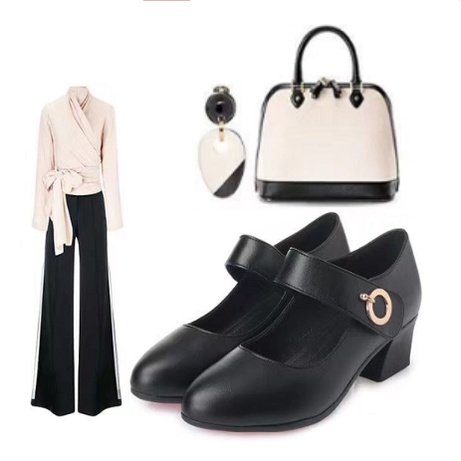 Giày Búp Bê Mary Jane Da Mềm Mũi Tròn Thời Trang Xuân Thu 2022 3.5cm Cho Nữ