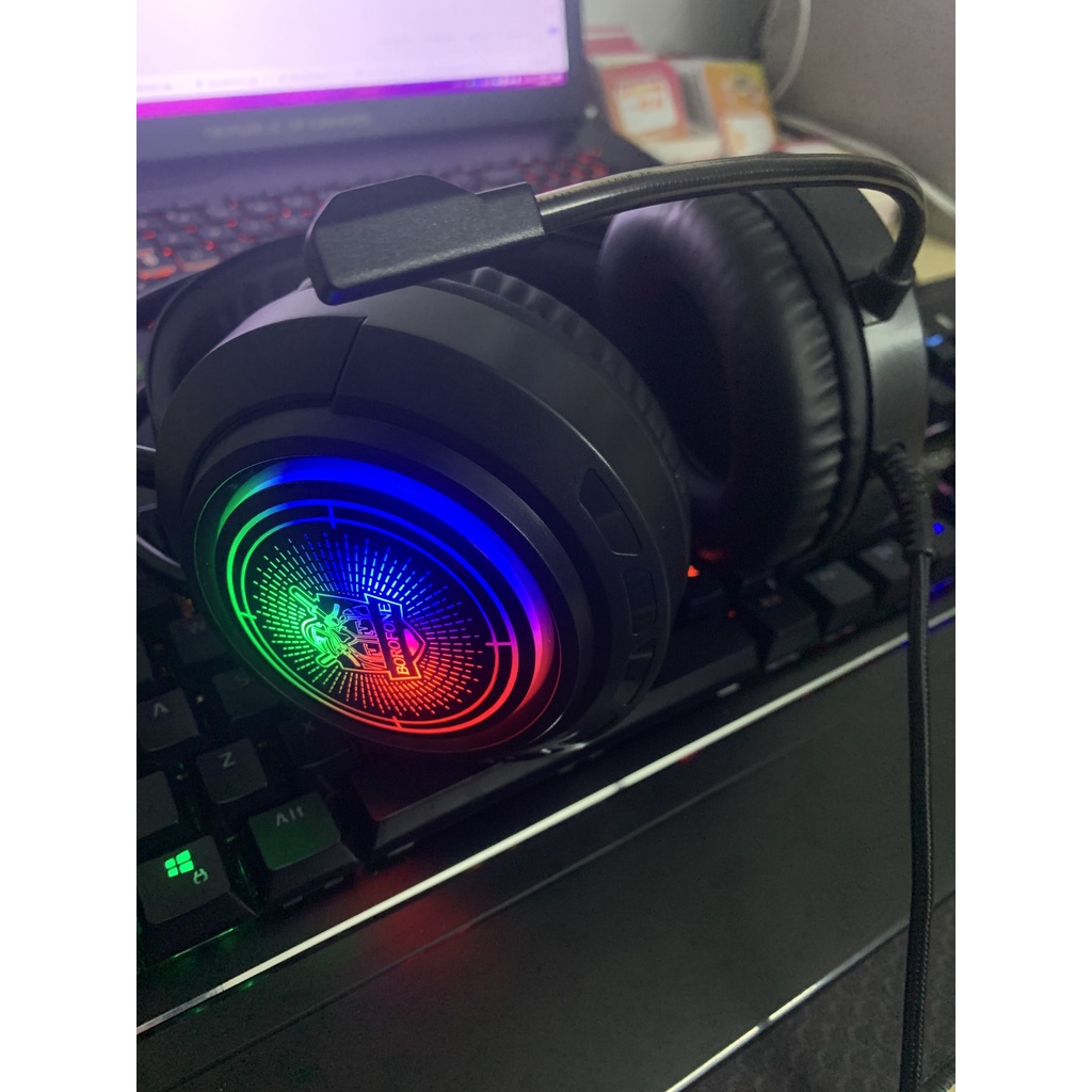 Tai Nghe Máy tính Chụp tai Chơi game có míc Tai Siêu Bass Bo103