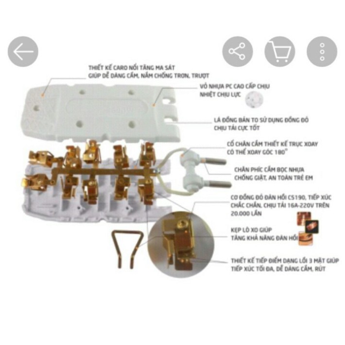 Phích Cắm Điện Thông Minh 1 Chia 3 SOPOKA Q3T