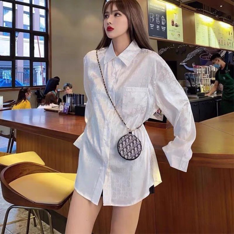 Áo sơ mi lụa giấu quần trắng- đen, hàng đẹp VN thiết kế. (ảnh thật)