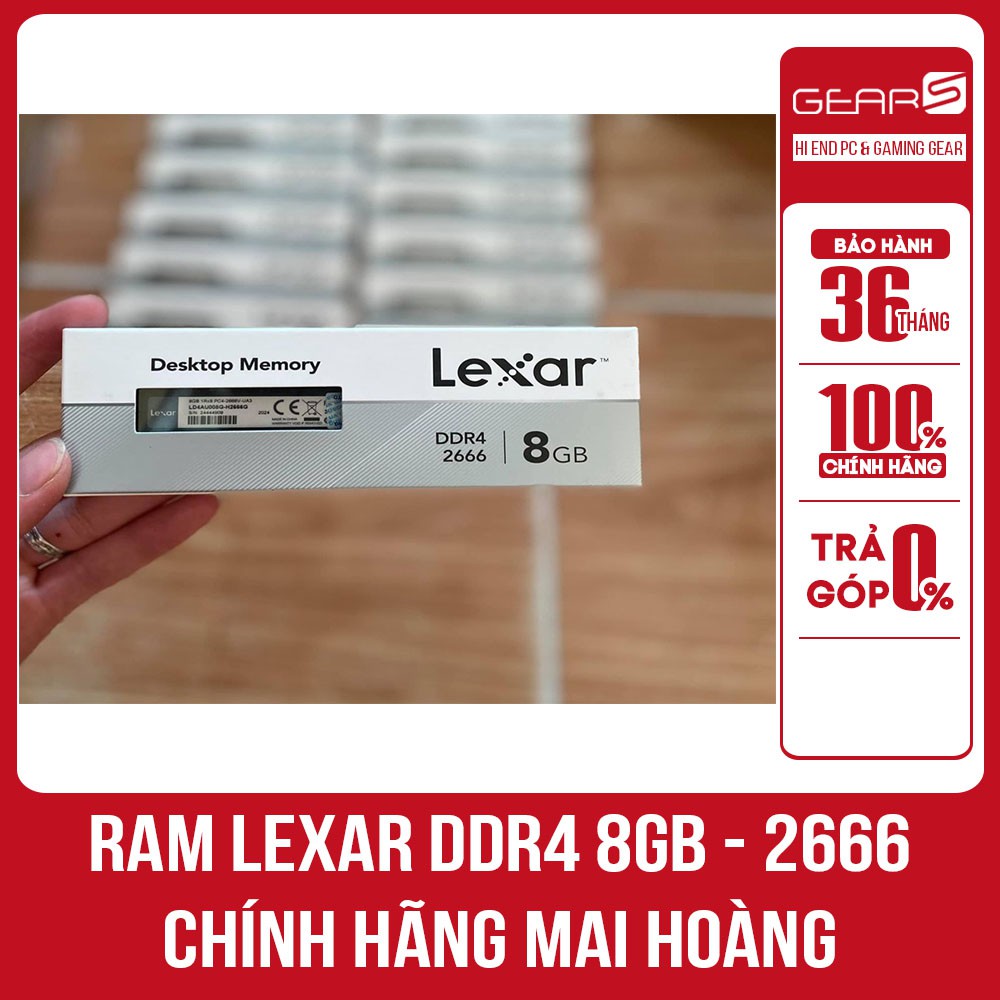 Ram máy tính Lexar 8G Bus 3200MHz / 2666MHz - Bảo hành Chính hãng Mai Hoàng 36 Tháng