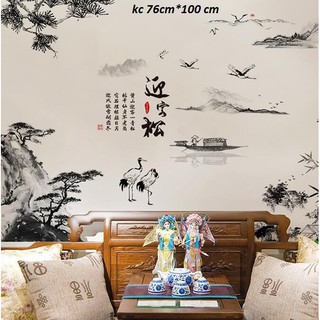 decal dán tường phong cảnh