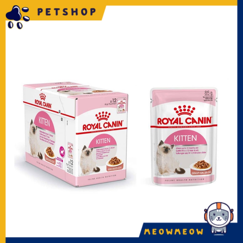 Pate cho mèo Royal Canin Kitten các dạng | Túi 85g | Pate dinh dưỡng dành cho mèo con.
