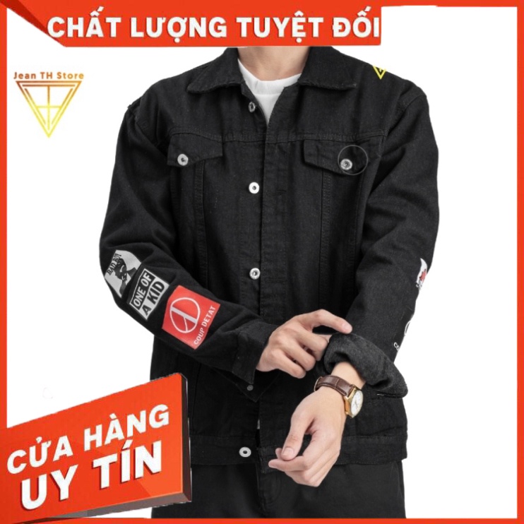 Áo khoác jean unisex nam nữ TH Store G-dragon thời trang trẻ trung phong cách ulzzang chống nắng - Hàng nhập khẩu