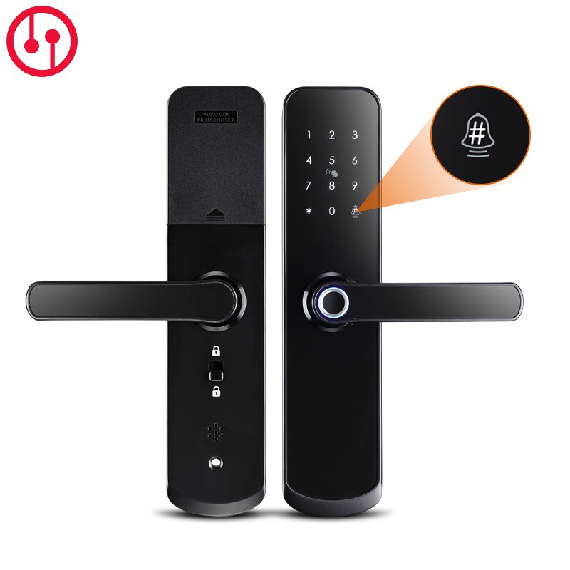 Khóa vân tay dùng cho cửa phòng, chung cư  – không hao pin