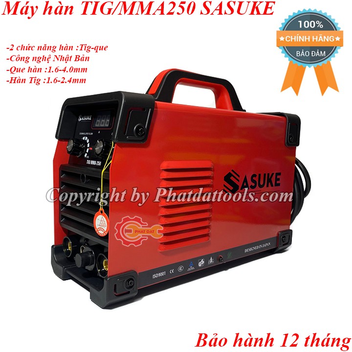 Máy hàn TIG-200A SASUKE-Công nghệ MOSFET Nhật Bản-Máy hàn 1 chức năng chuyên inox-Bảo hành 12 tháng-Đầy đủ phụ kiện