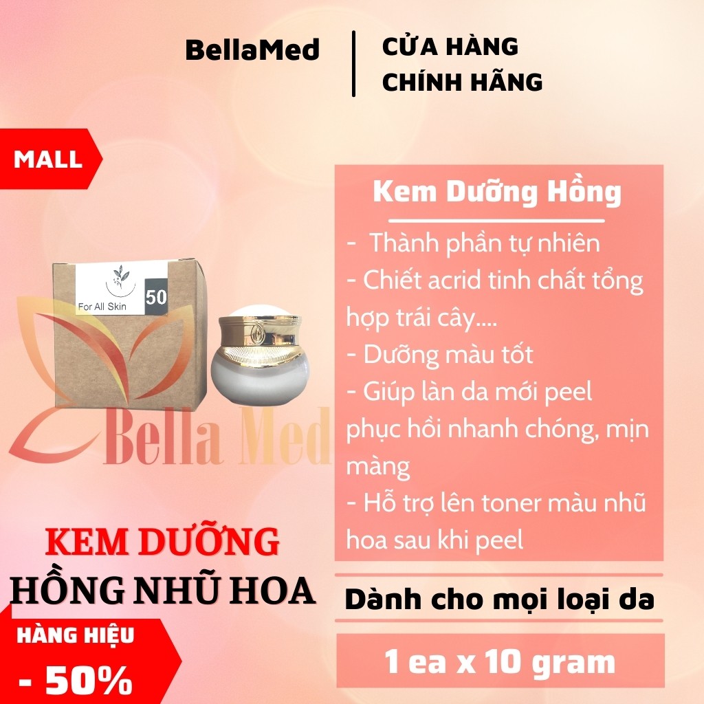 kem làm hồng nhũ hoa dùng cho spa sau peel