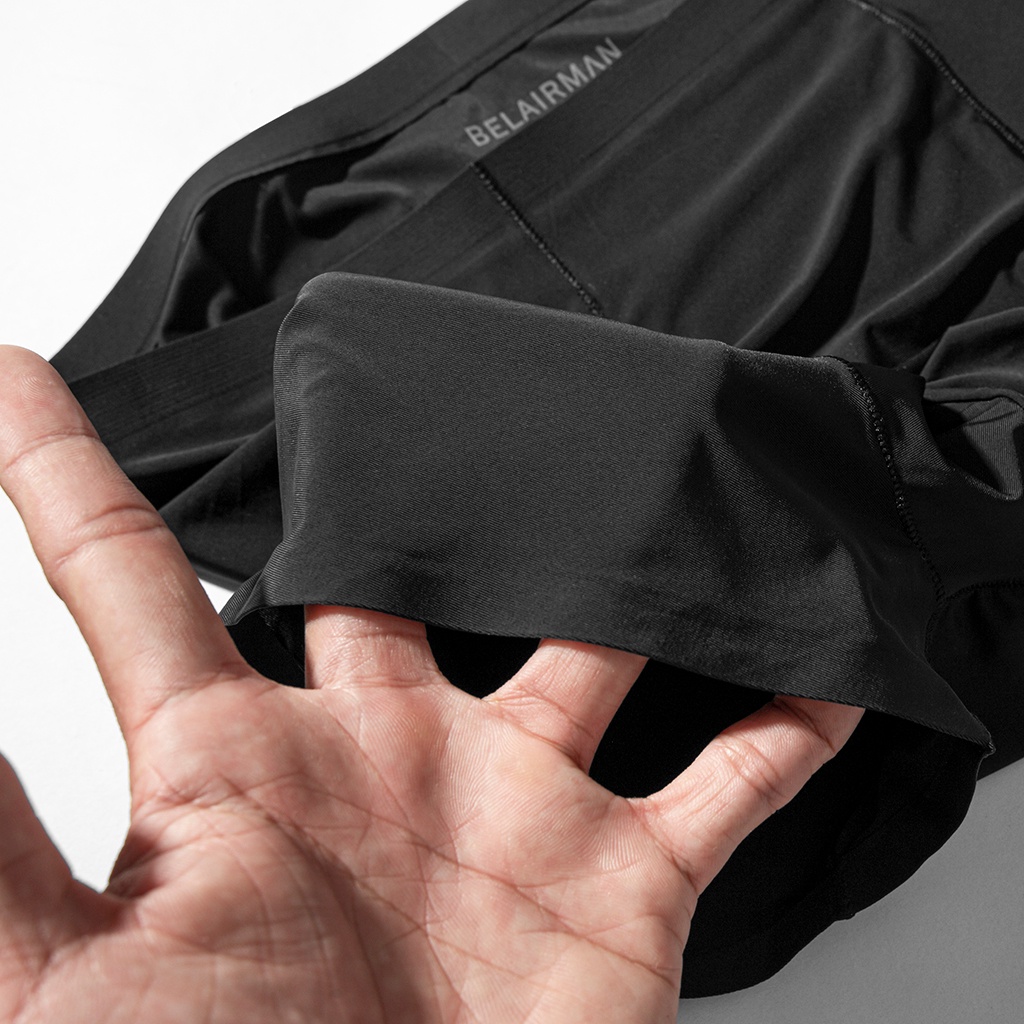 Quần lót BOXER nam vải thun lụa tự nhiên 100% kháng khuẩn, khử mùi, co giãn tốt - BELAIRMAN