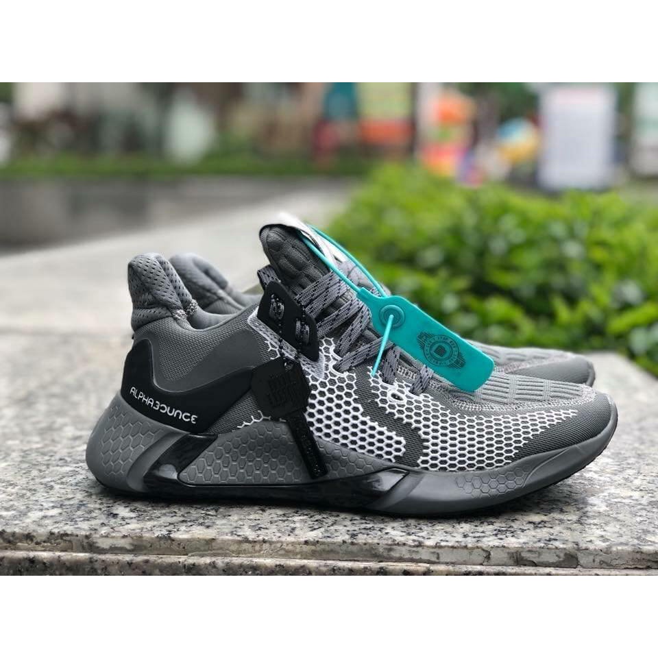 Giày Nam Adidas Alphabounce instinct 2020 Full box - Xám Full