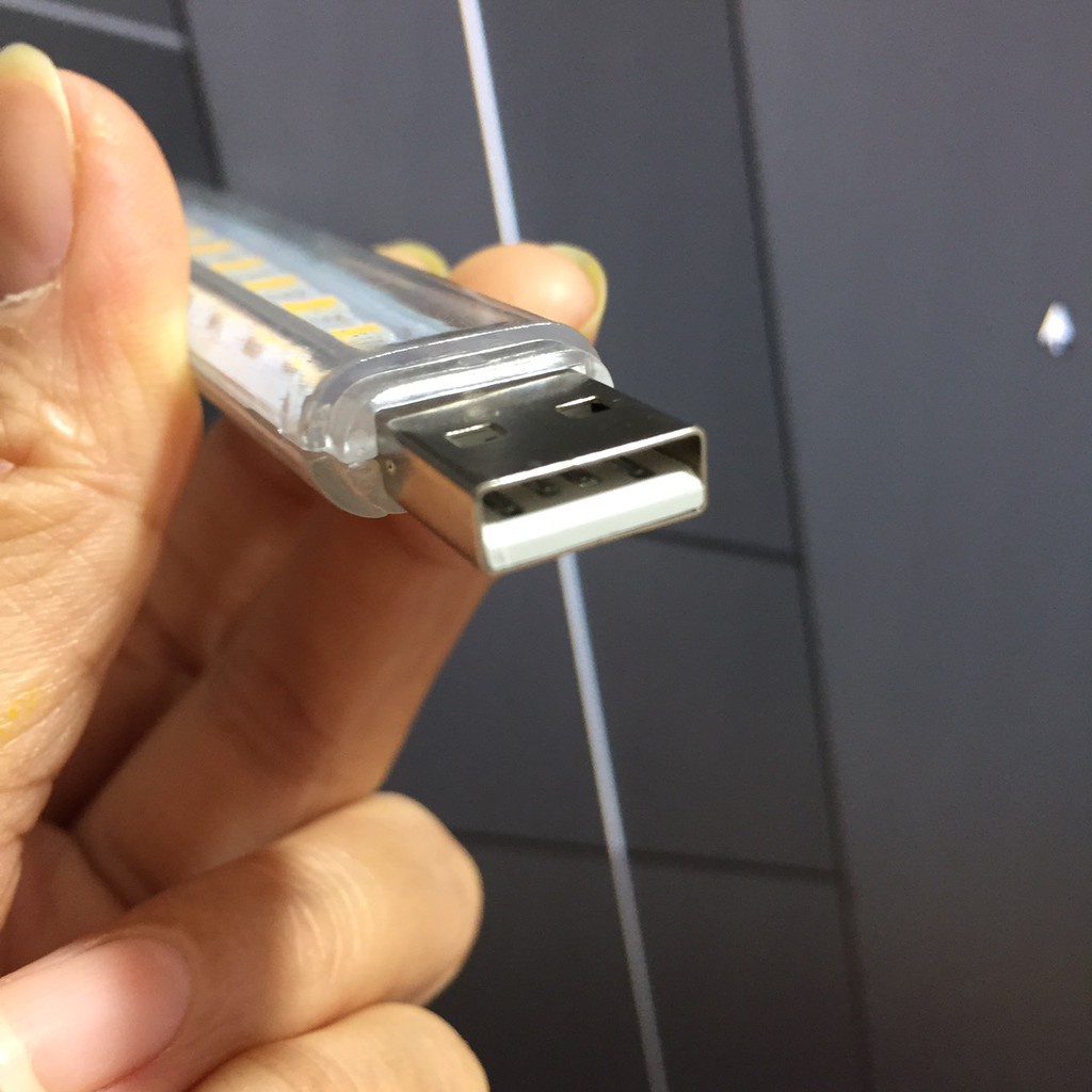 đèn led usb 8 bóng (ánh sáng trắng và ánh sáng vàng)
