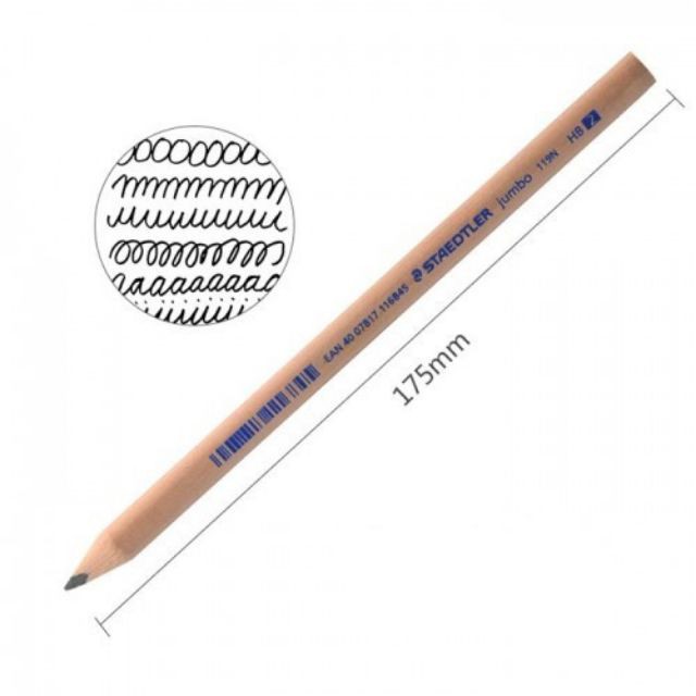 [Mã BMINCU50 giảm 50K đơn 250K] Bút Chì Gỗ Staedtler Jumbo 119N-2B