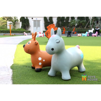 [LIFEMALL25015 - 12% đơn 250K] Thú nhún trẻ em hình tuần lộc Toyshouse - Đồ chơi vận động cho bé - Hàng dự án