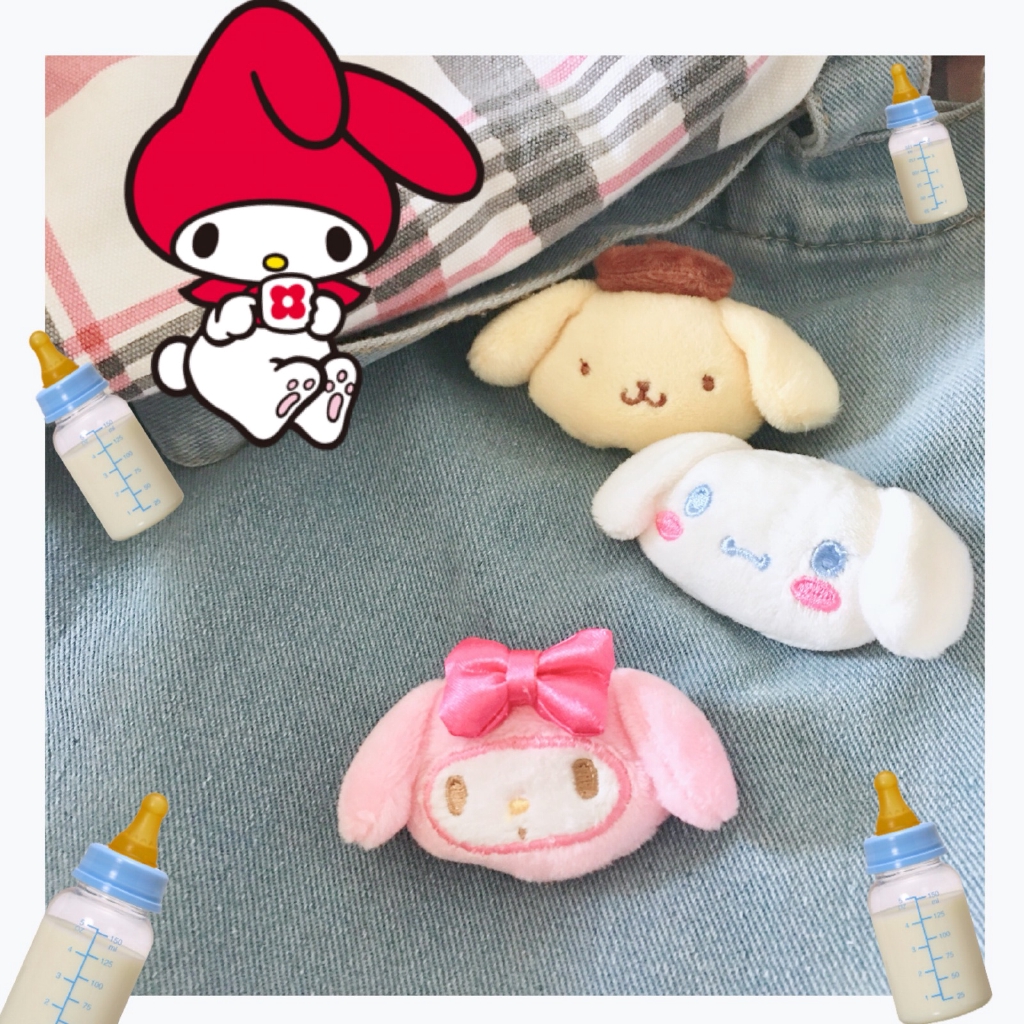 Huy hiệu cài ba lô SANRIO thiết kế nhân vật hoạt hình đáng yêu