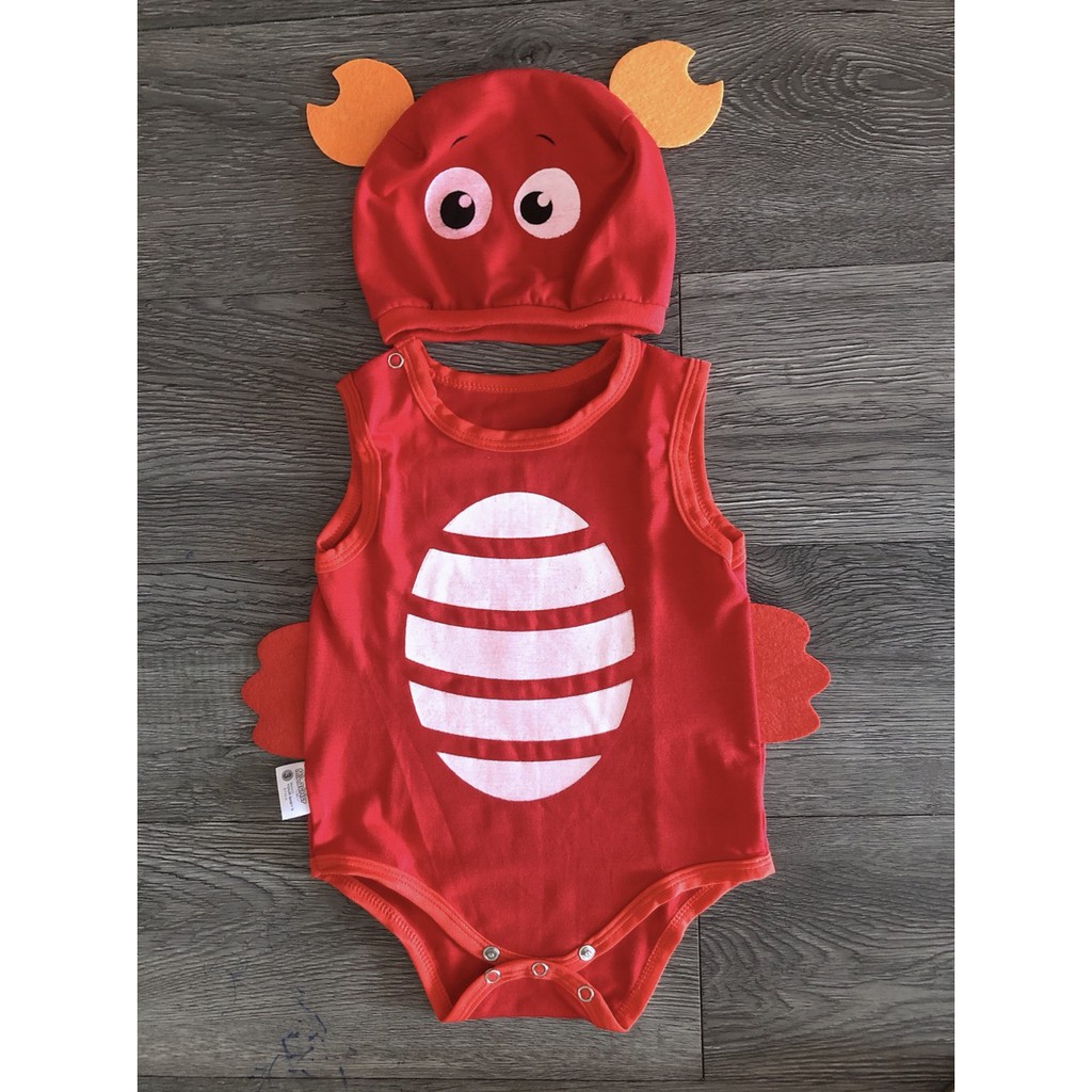 Bodysuit tạo hình Cua đỏ đáng iu cho bé