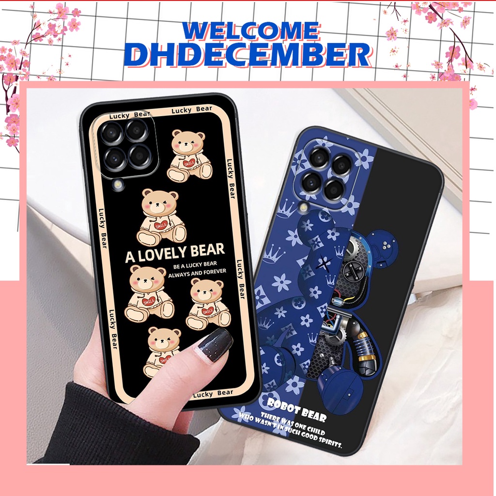 Ốp lưng Samsung Galaxy M33 5G / M53 5G / M62/ M63 in hình 3D lucky, gấu Beer xinh xắn