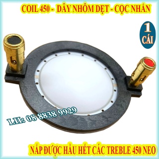 Coil loa treble neo 44.4mm có cọc nhấn - dùng cho hấu hết treble neo 450 - giá 1 chiếc