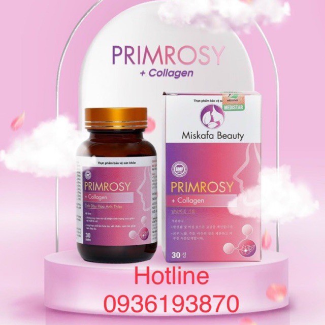 PRIMROSY COLLAGEN  [CHÍNH HÃNG] ❤️ MISKAFA BEAUTY GIÚP CÂN BẰNG NỘI TIẾT TỐ CHỐNG LÃO HOÁ DA