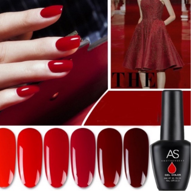 Sơn gel AS đỏ , Maratasa red