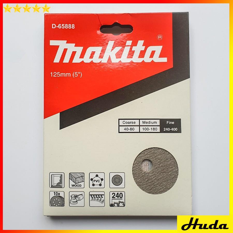 Nhám tròn đế lông 125mm Makita (độ hạt 60-400)