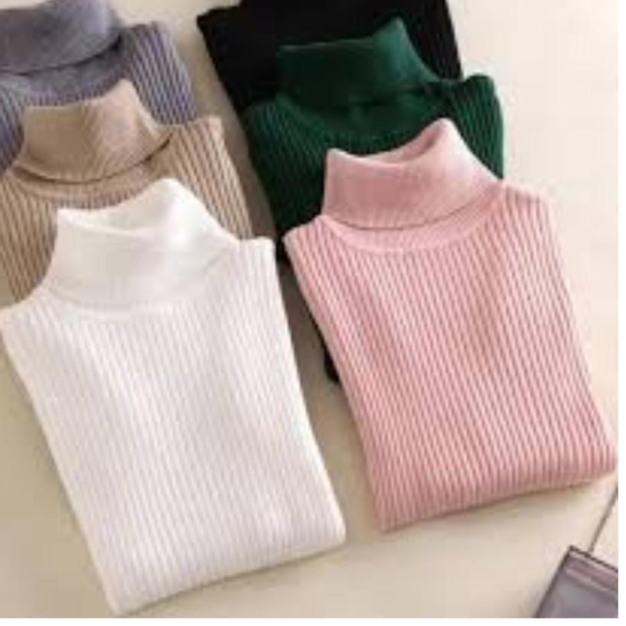 Áo Sweater Dệt Kim Dáng Dài Họa Tiết Hoa Cúc / Rùa Dễ Thương Cho Nữ Vnb-491