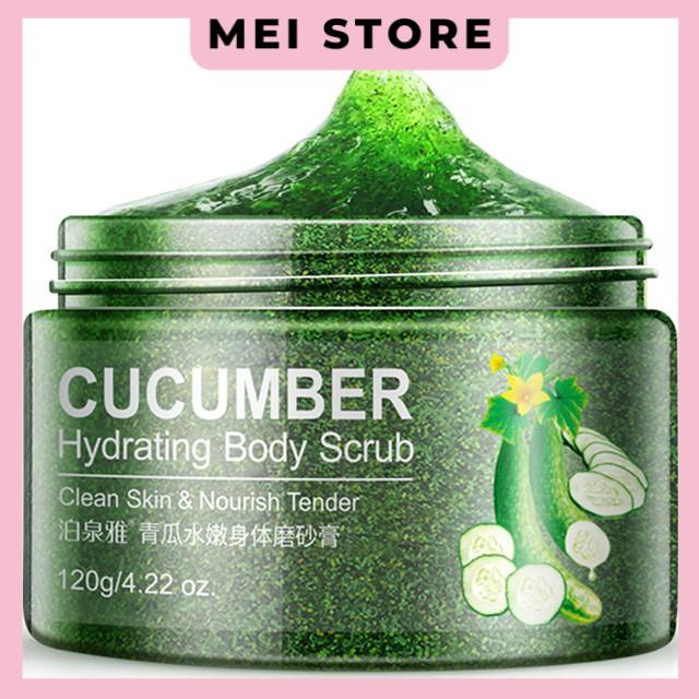 Tẩy Tế Bào Chết BIOAQUA Hạnh Nhân, Bơ Hạt Mỡ, Dưa Leo Cho Mặt Và Toàn Thân 120g