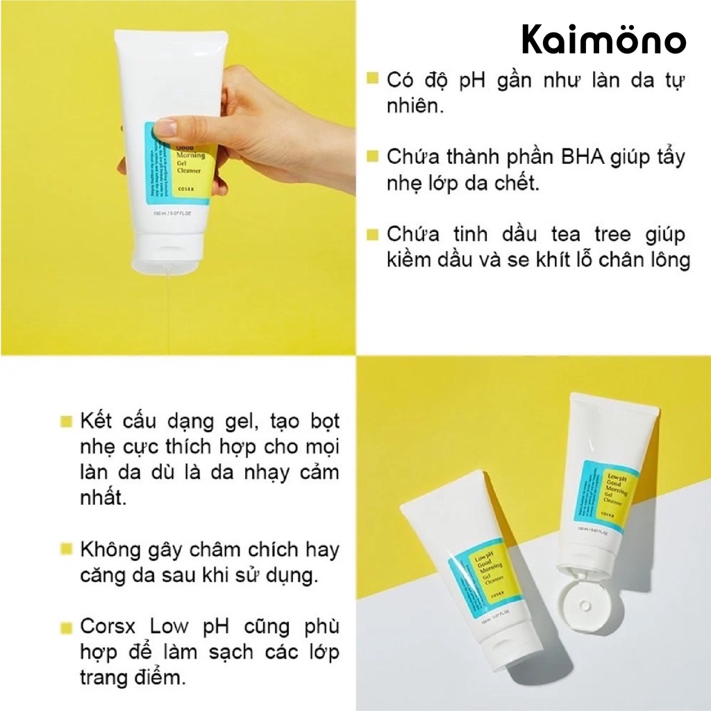 [Loại 150ml] Sữa Rửa Mặt Cosrx Low Ph Good Morning Gel Cleanser Chính Hãng | BigBuy360 - bigbuy360.vn
