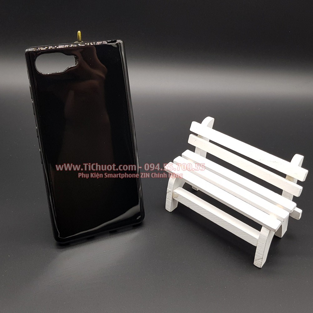 [Loại Tốt] Ốp lưng BlackBerry Key2, KeyTwo Dẻo Màu Đen Sơn Bóng