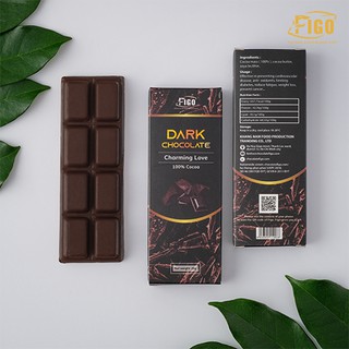 Dark Chocolate 100% Cacao FIGO, Socola đen nguyên chất không đường