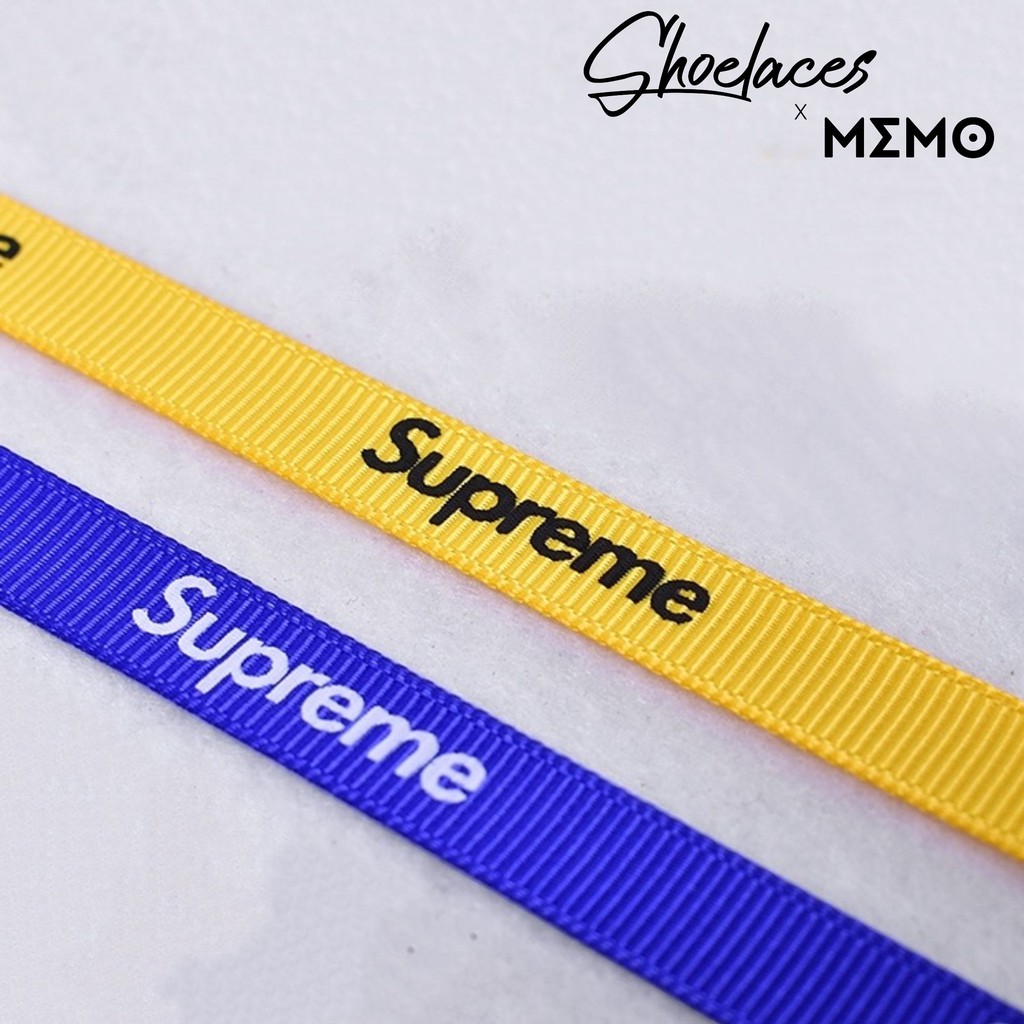 Dây Giày Custom Supreme - Shoelaces x Memo