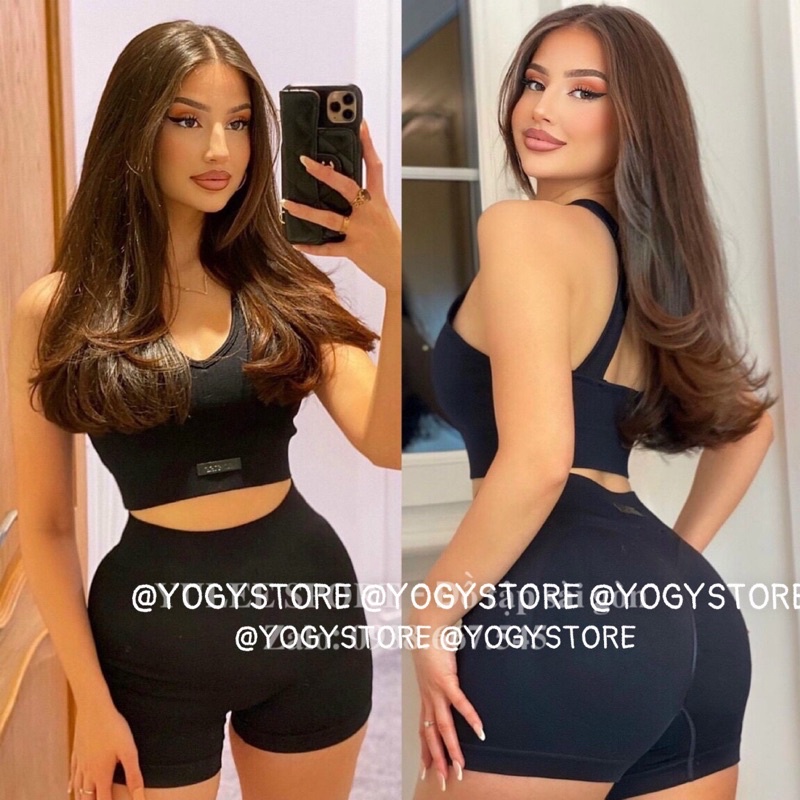 Bộ tập thể thao Gymshark Energy chất dệt cao cấp, cạp cao siêu ôm eo và nâng mông