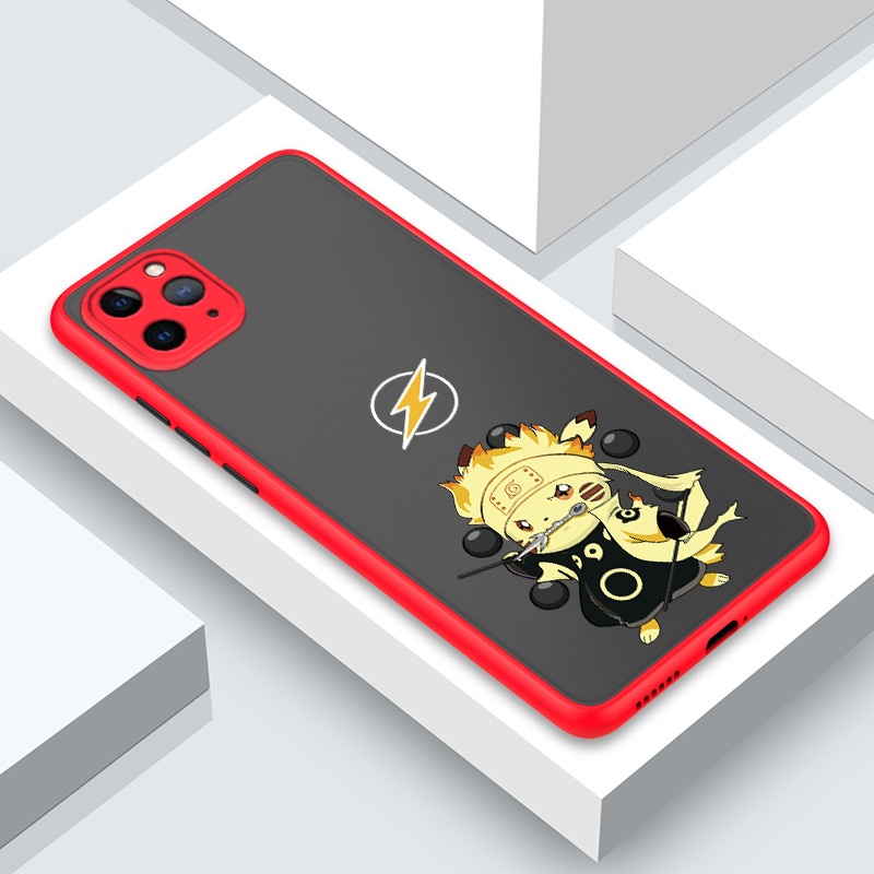 Ốp Điện Thoại In Hoạt Hình Pikachu Naruto Đáng Yêu Cho IPhone 11 12 Pro Max For Soft Case Phone Casing Camera Lens Protector Full Cover simple Silicone Cases mobile covers