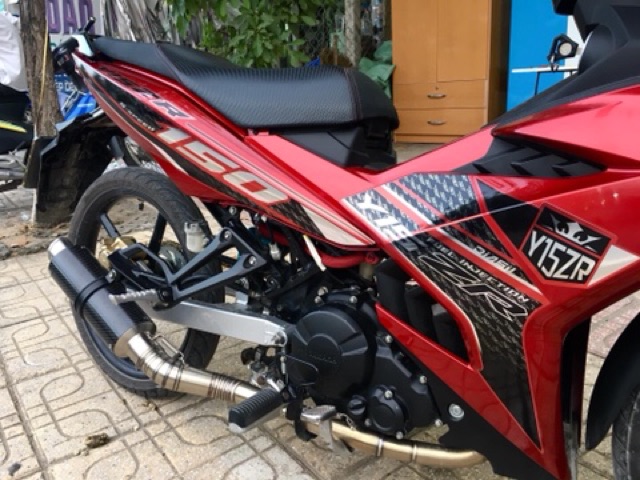 Tem rời Exciter 150 Chrome đỏ đen -1