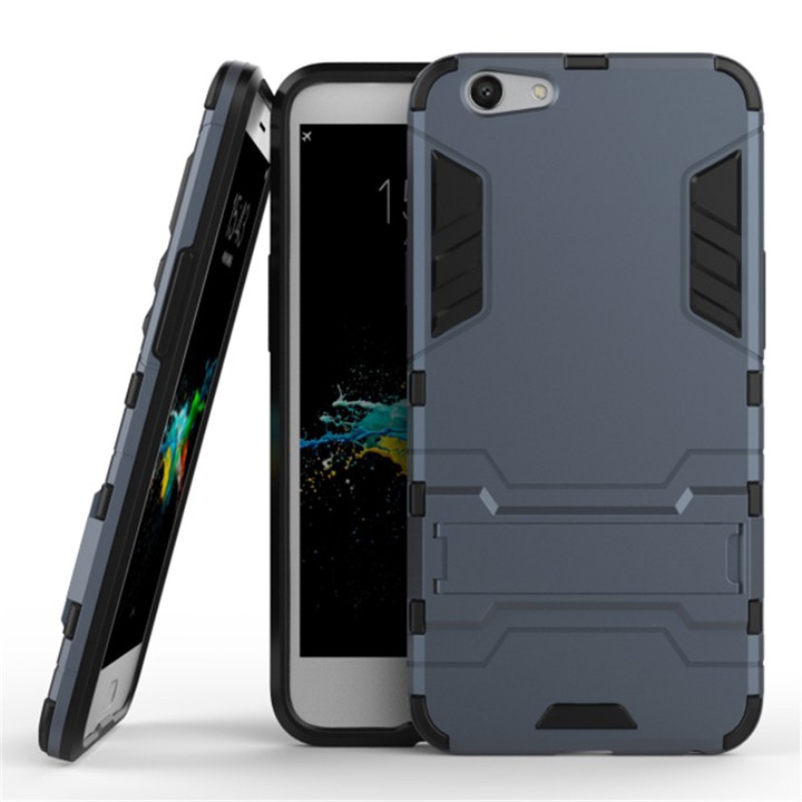 Ốp lưng chống sốc Iron man dành cho Oppo F1s A59 có chân dựng máy