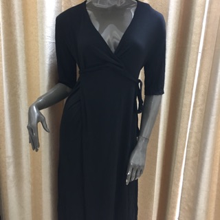 Đầm Maxi Đấp Chéo Xẻ Đùi Siêu Sang