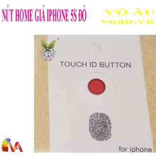 NÚT HOME GIẢ IPHONE 5S MÀU ĐỎ [NÚT HOME XỊN, TỐT]