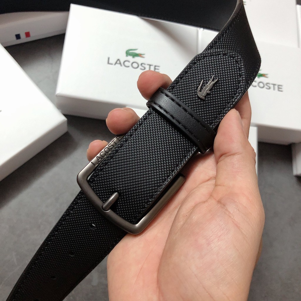 [Mã SKAMCLU7 giảm 10% Tối Đa 50K đơn 0Đ] Nịt Lacoste khóa gài vuông - NN171