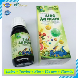 Siro ăn ngon Tasty ® 60ml – Dkpharma