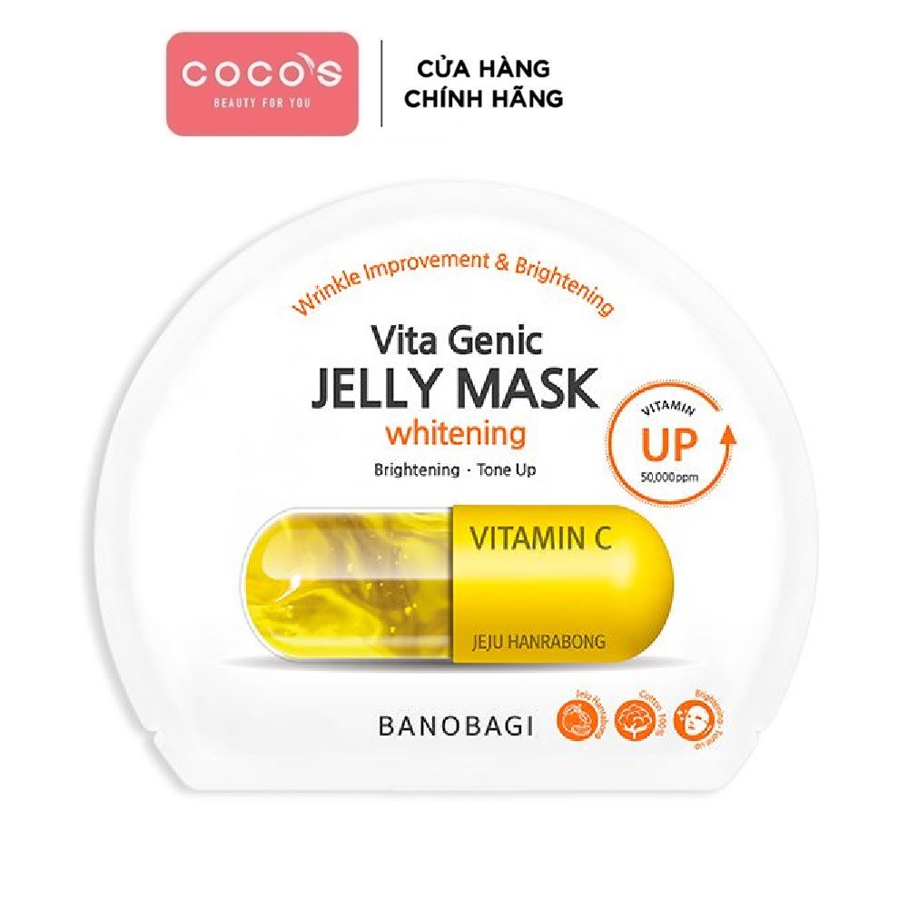 [Mã COSCOCOT4 -8% đơn 250K] Mặt Nạ Dưỡng Da BanoBagi Vita Genic Whitening Jelly Mask 30ml - [BANOBAGI VÀNG]