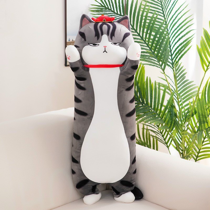 Gối ôm cho bé mèo vương miện đáng yêu mềm mịn 3 size 70cm, 90cm, 110cm Dreamhome