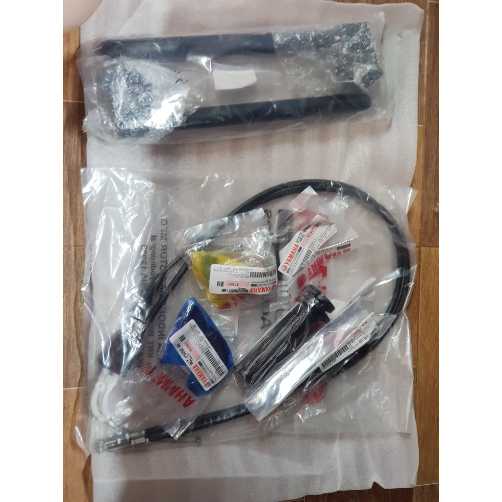 Ghi đông clip on nhôm CNC 33MM cho R15v2 và các xe khác, combo ghi đông clip-on + cùm ga MT15 ráp cho R15v2 hạ ghi đông