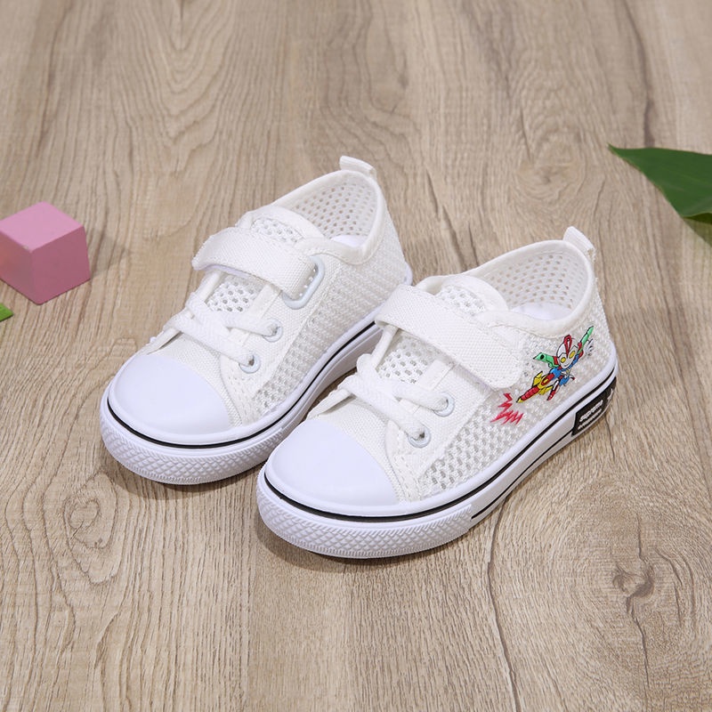 Giày Offer~Giày Vải Canvas Đế Trơn Thoáng Khí Phong Cách Hàn Quốc Phong Cách Mới Dễ Phối Đồ Cho Bé Trai Bé Gái