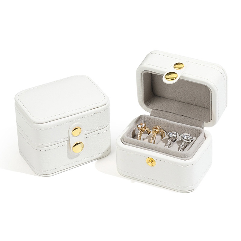 Hộp Đựng Trang Sức Bằng Da PU Thiết Kế Nhỏ Gọn Tiện Lợi Dành Cho Đi Du Lịch