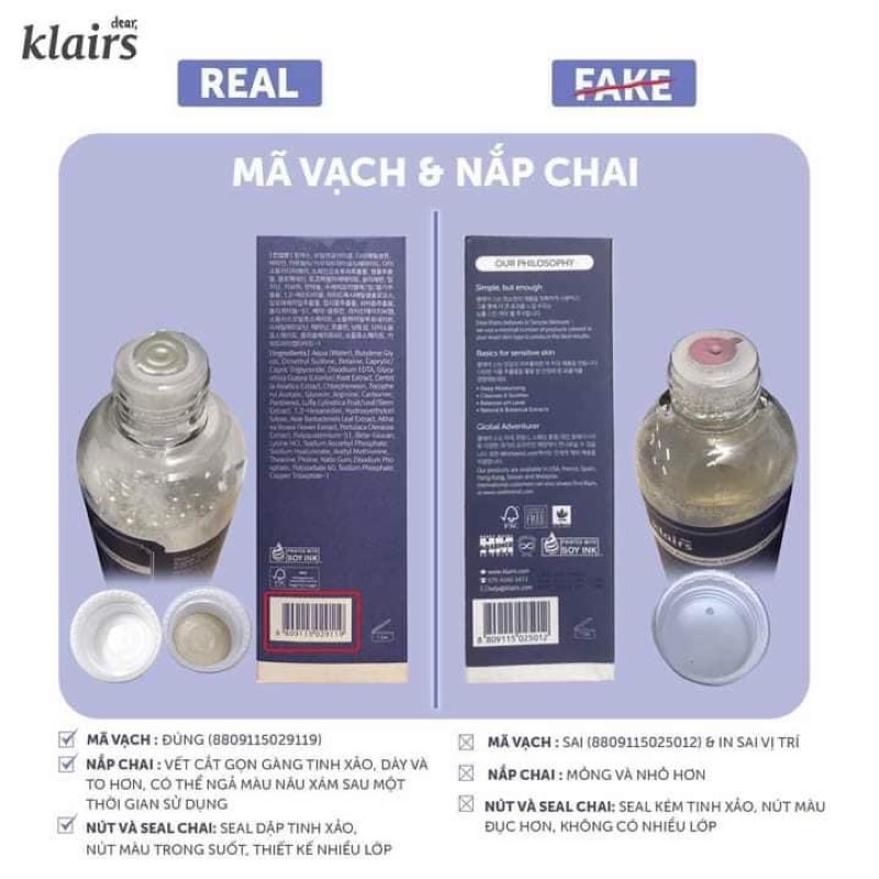 Nước hoa hồng dưỡng ẩm Klairs Supple Preparation Facial Toner