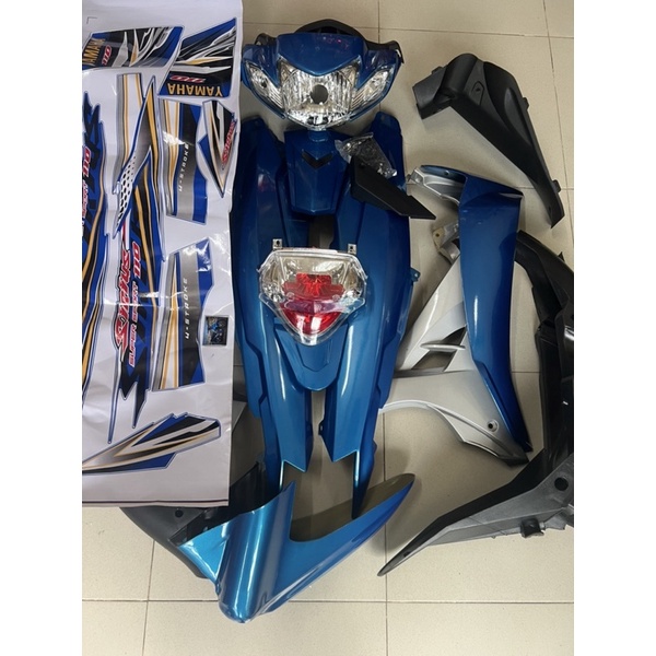 Dàn áo sirius màu da mới tem chế đẹp tặng kèm pha đèn đèn lái  ốc và tem đặc biệt như hình😍