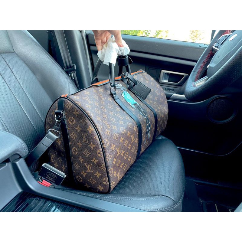 Túi du lịch LV KEEPALL sz50x29 họa tiết hoa mono chất da dày dặn bản chuẩn đẹp