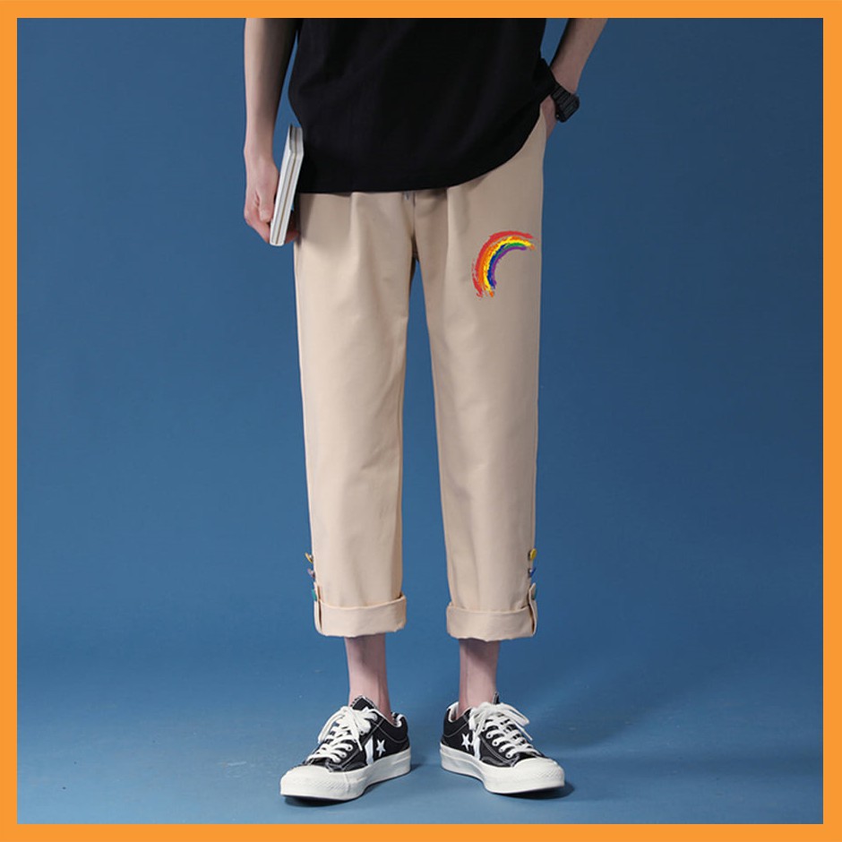 Quần kaki Unisex [𝐂𝐨́ 𝐕𝐢𝐝𝐞𝐨+𝐀̉𝐧𝐡 𝐓𝐡𝐚̣̂𝐭] quần ống dài dáng suông mặc đi học đi chơi, có đính cúc chất dày